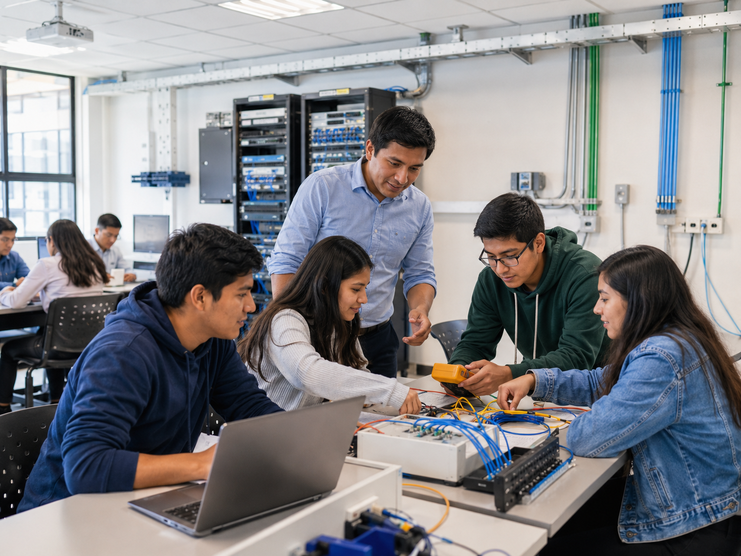 Laboratorio tecnológico de una institución educativa peruana
